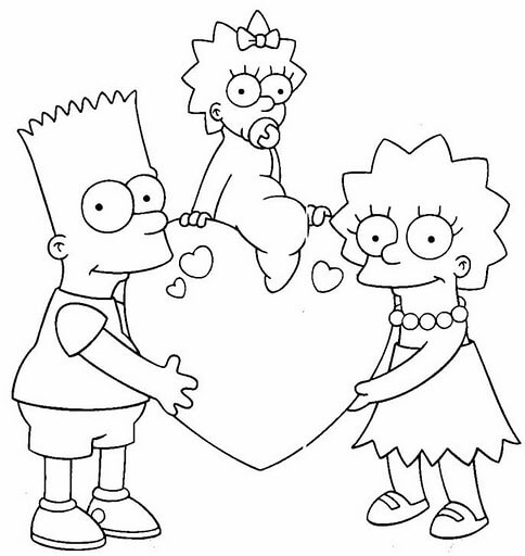 Dibujos de Bart simpson para pintar