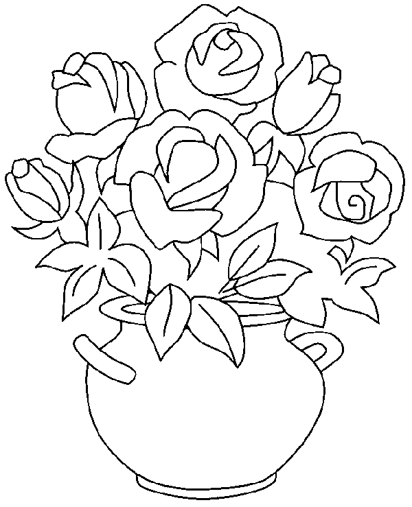 Pintar dibujos de rosas Gratis